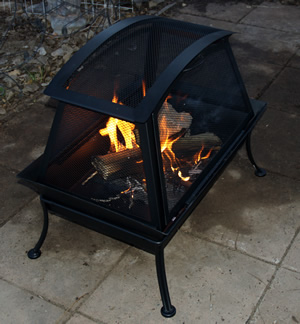 outdoor fireplace