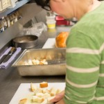 Prepping Bread Pudding