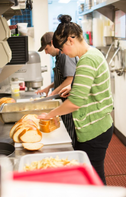 Prepping Bread Pudding