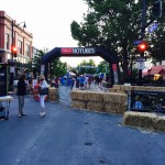 The start and finish at 5th and Main