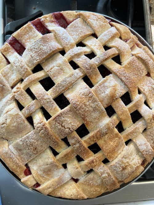 blackberry sage pie